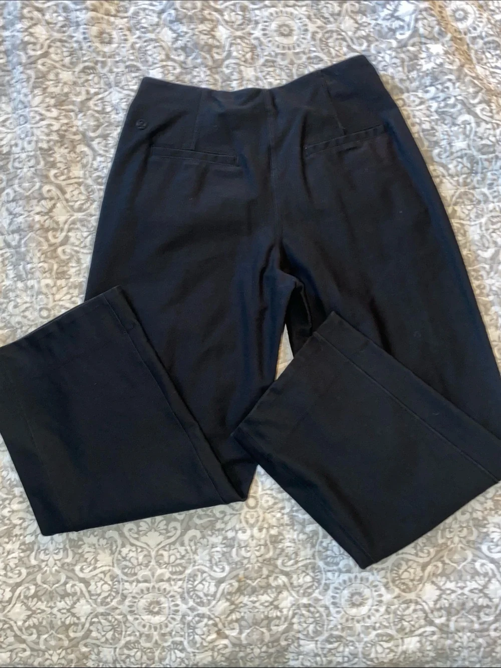 lululemon athletica Black Straight-Leg Dress Pants